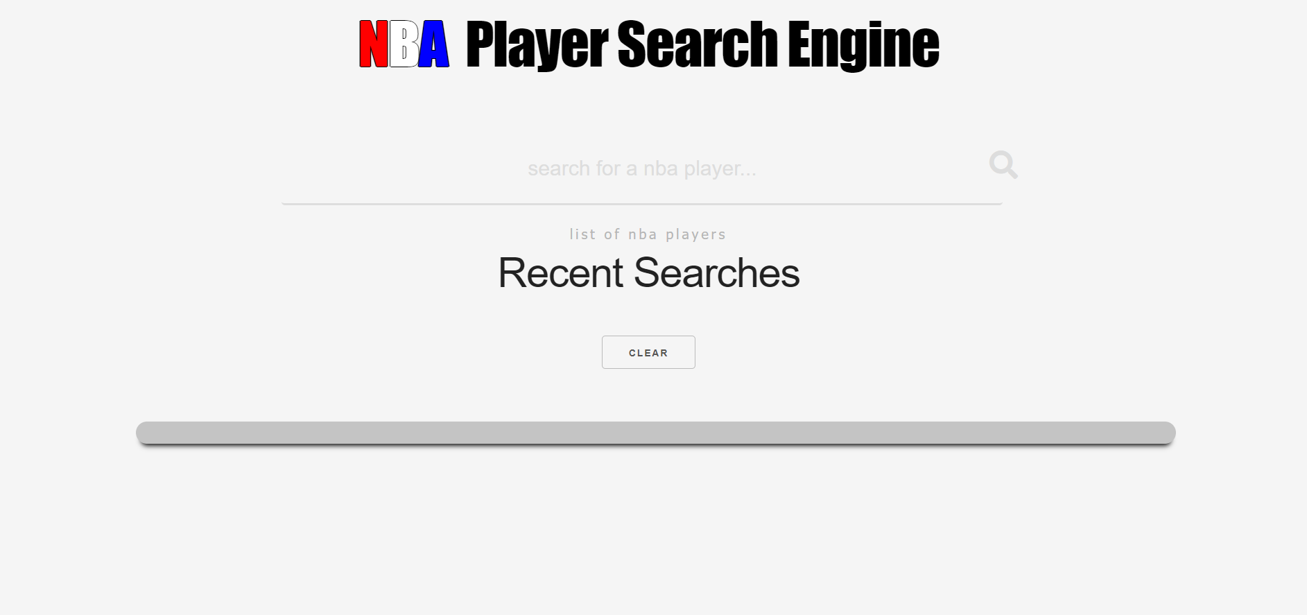 screen shot of website